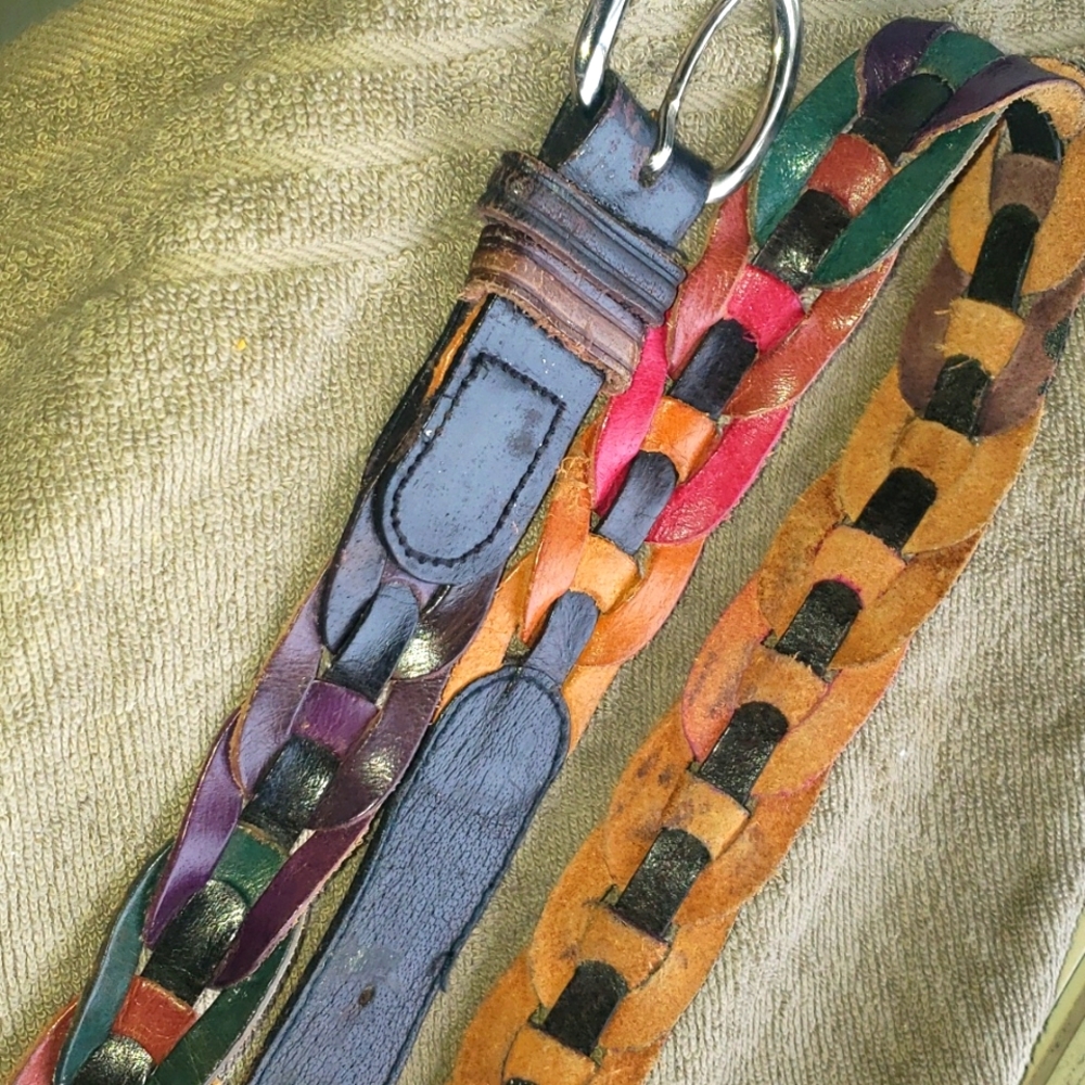 Vintage genuine leather belt